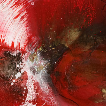 Ausschnitt aus Laetitia/rot 1.0, Acryl