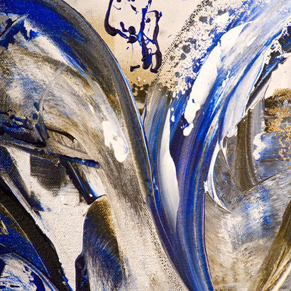 Ausschnitt aus Audatia/blau 1.0, Acryl