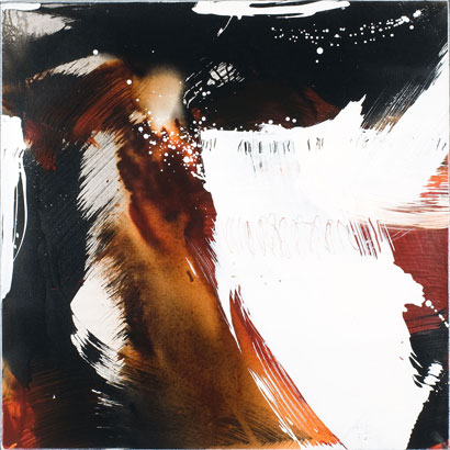 Audatia/rotbraun 1.0, Acryl, 100x100cm